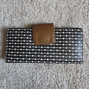 Fossil Black and Brown Women's Wallet